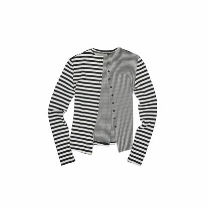 Striped Tank, Cardigan & Trousers Set