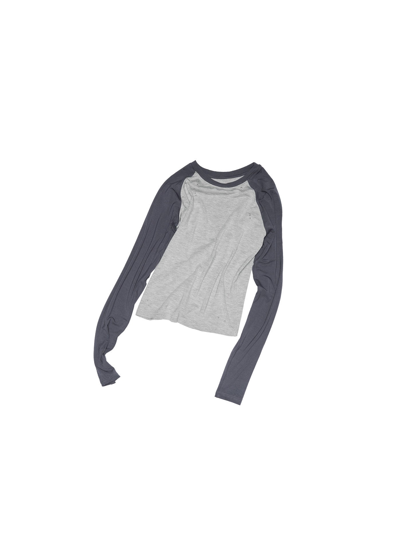 Distressed Color-Block Graphic Tee