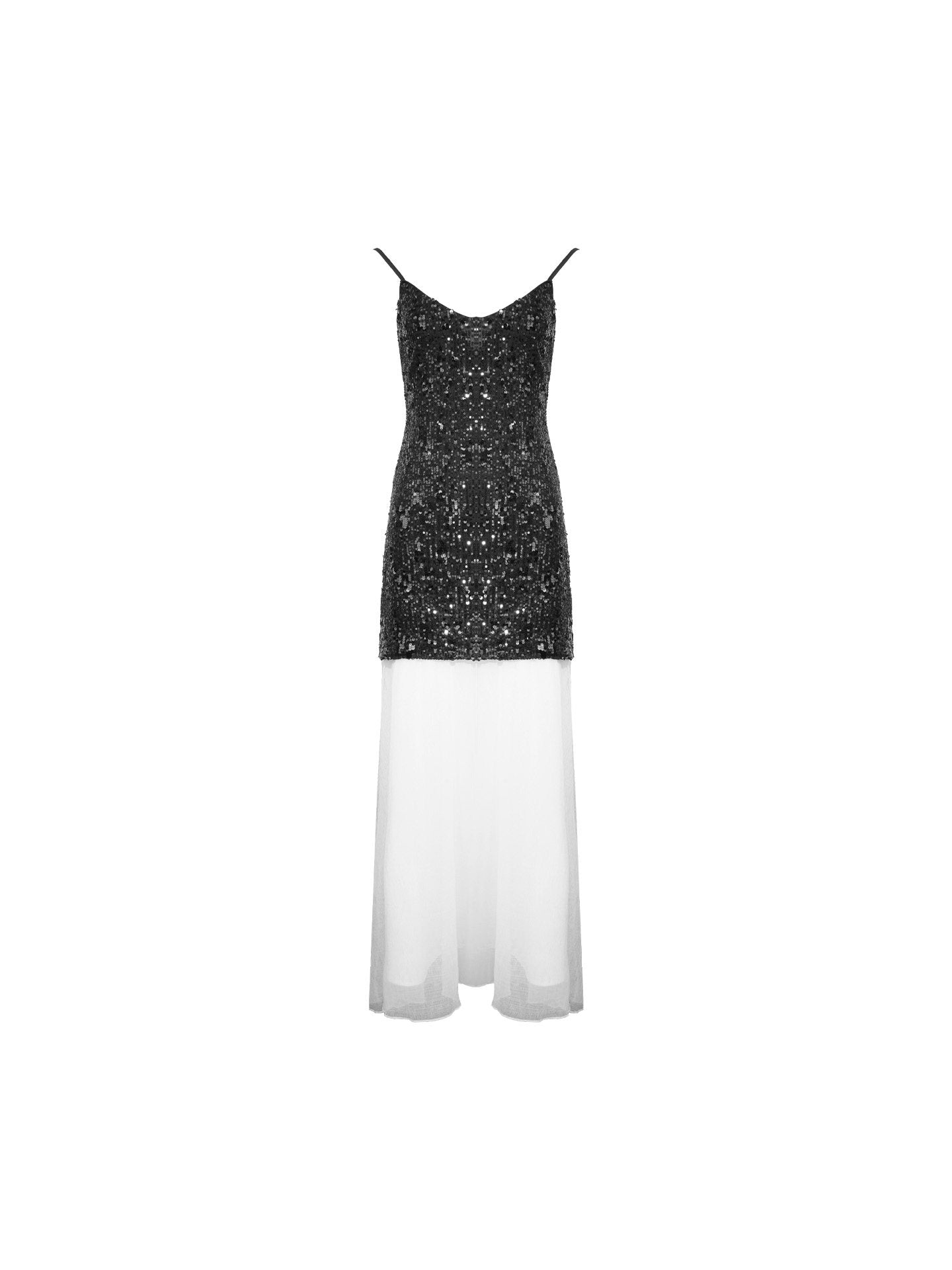 Moon Crossing Sequin Panel Slip Dress