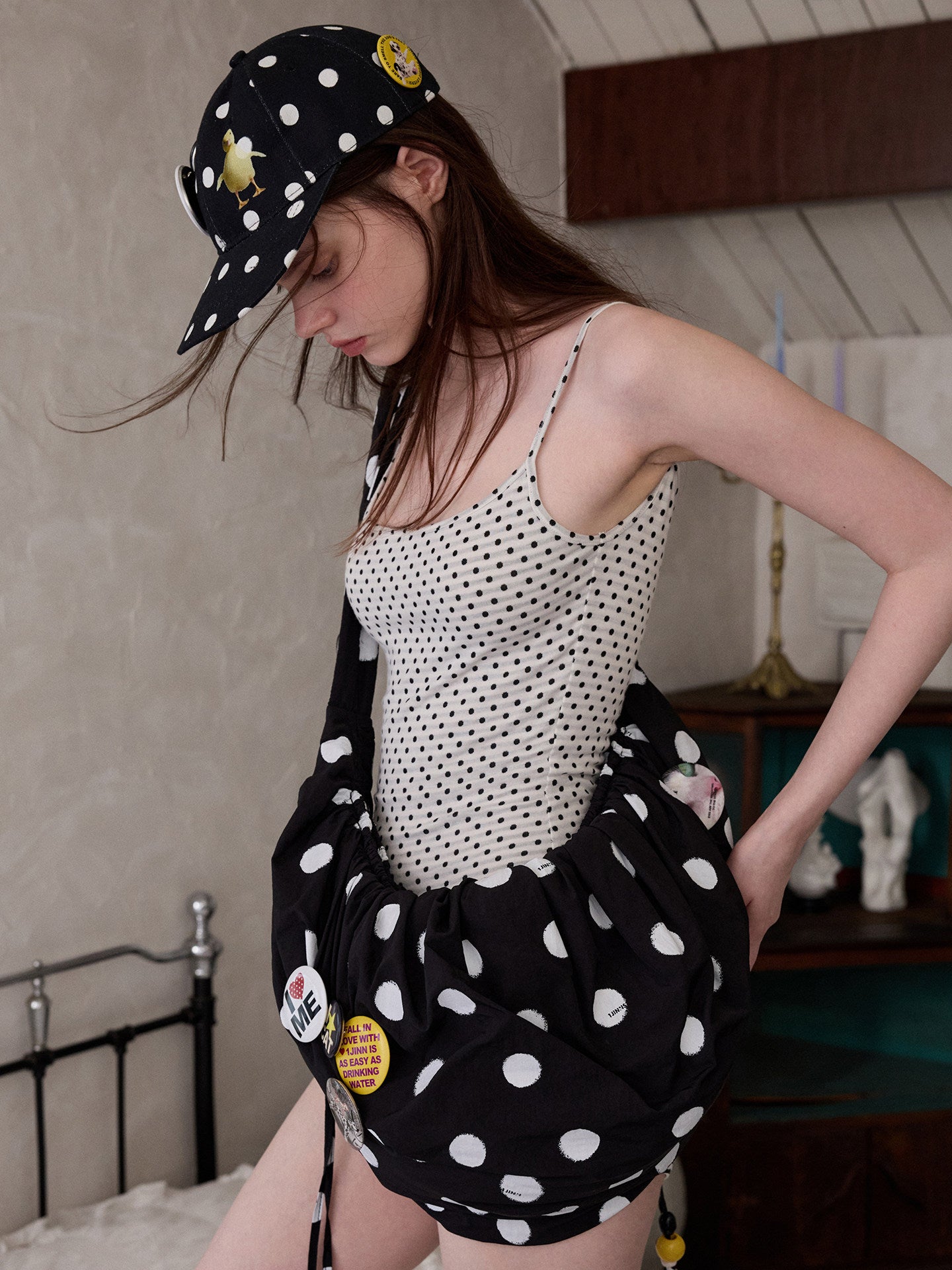 Animal Print Polka Dot Baseball Cap