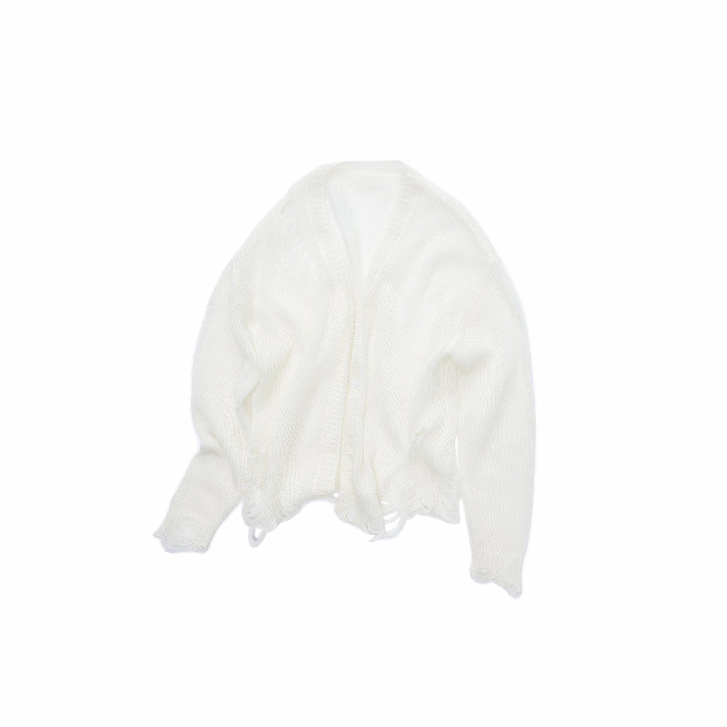 Star Cutout Mohair Cardigan