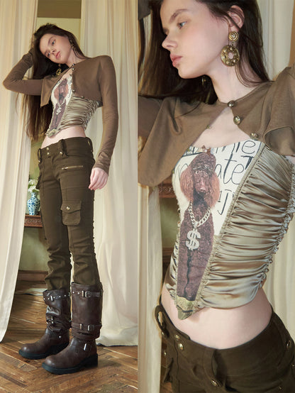 Cat & Dog Corset Camisole