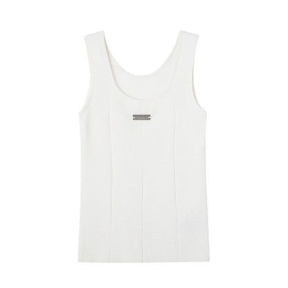 Silk Cashmere Knitted Tank Top