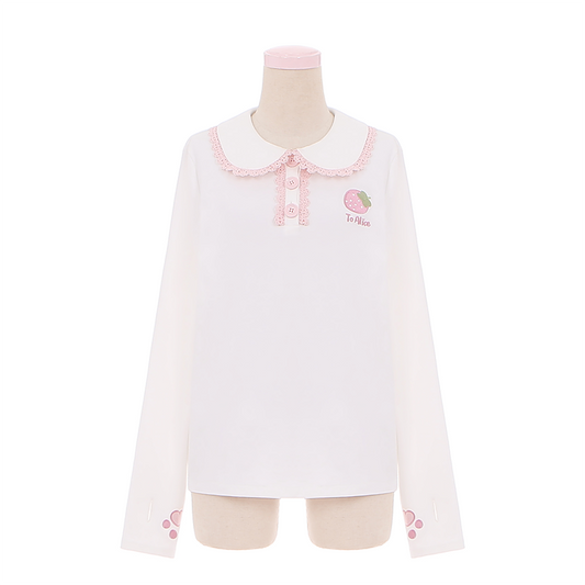 Genki Strawberry Rabbit Bud Pants + Top Set