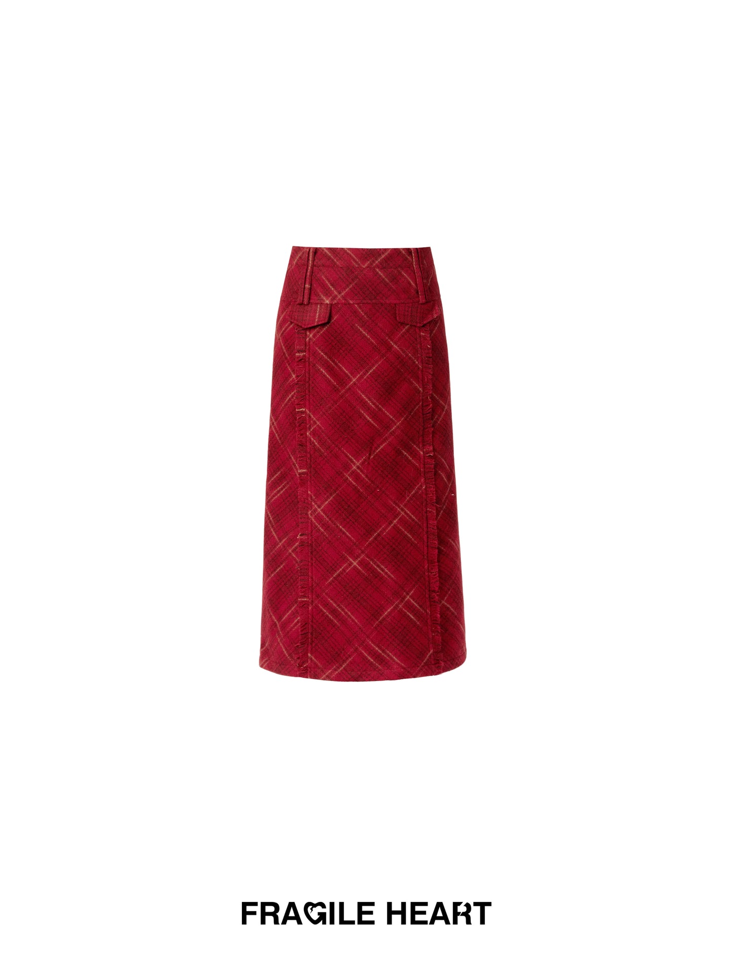 Ceylon Black Tea Retro Checkered Half Length Skirt