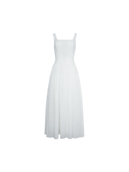 Flower Yang Lace-Trim Maxi Dress