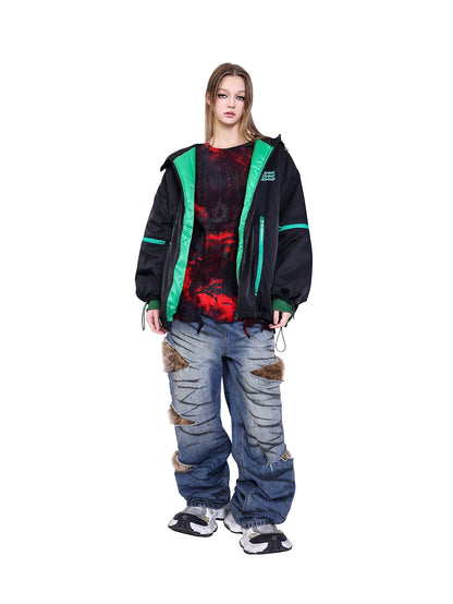 Alien Concept Oversized Hooded Cotton Suit (Y2K Genderless)