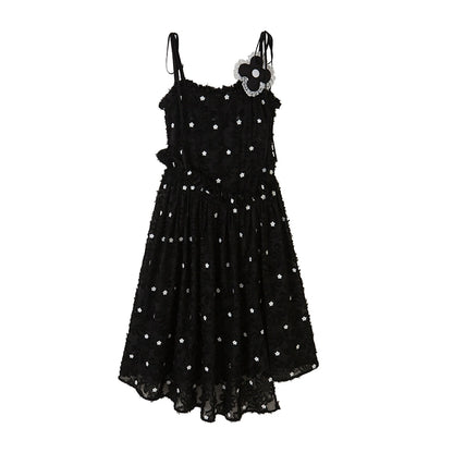 Jacquard Camisole -Black e White Dress