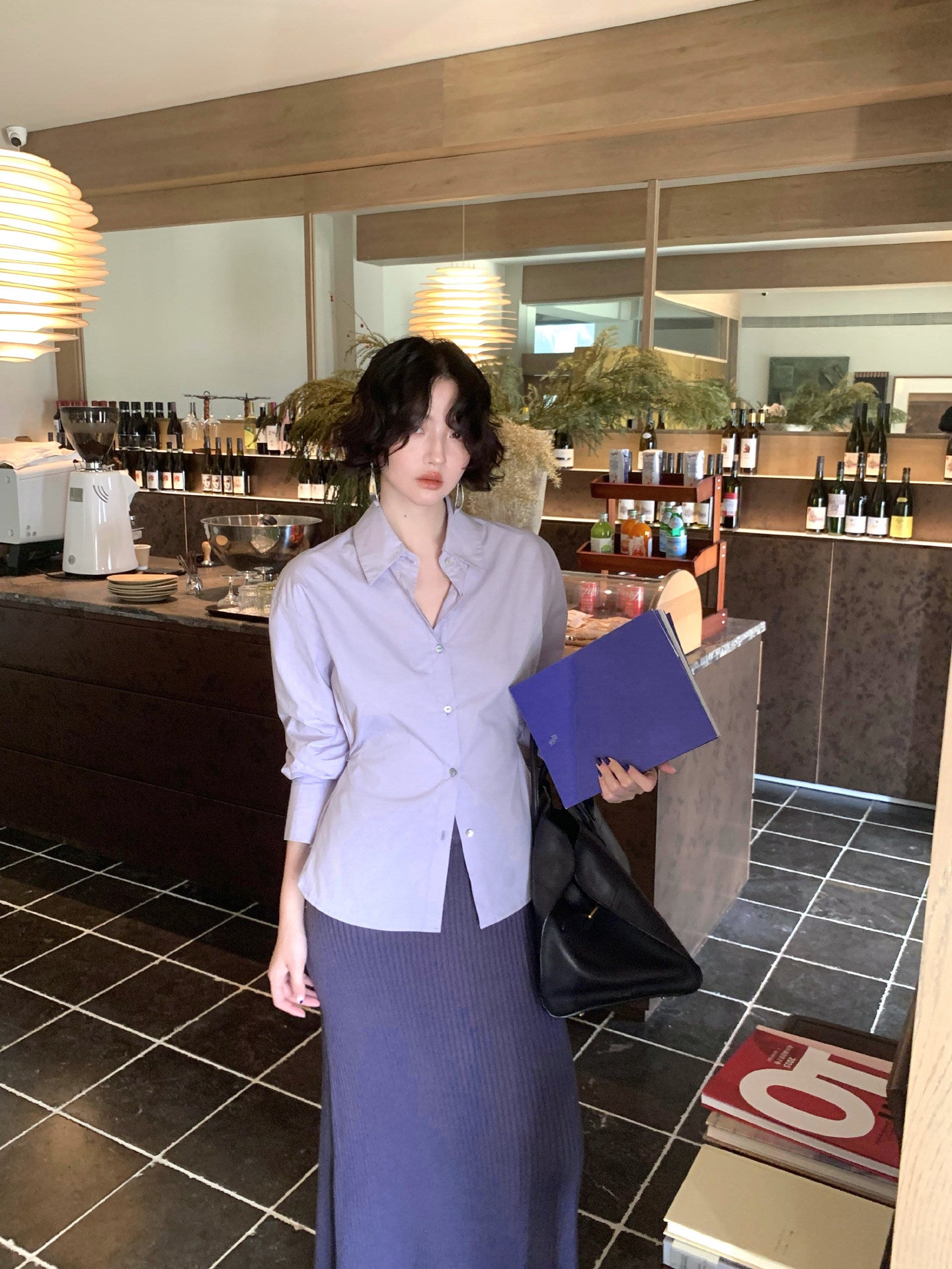 Zi Xi Long-Staple Cotton Slim Shirt – Hong Kong Retro Autumn Classic