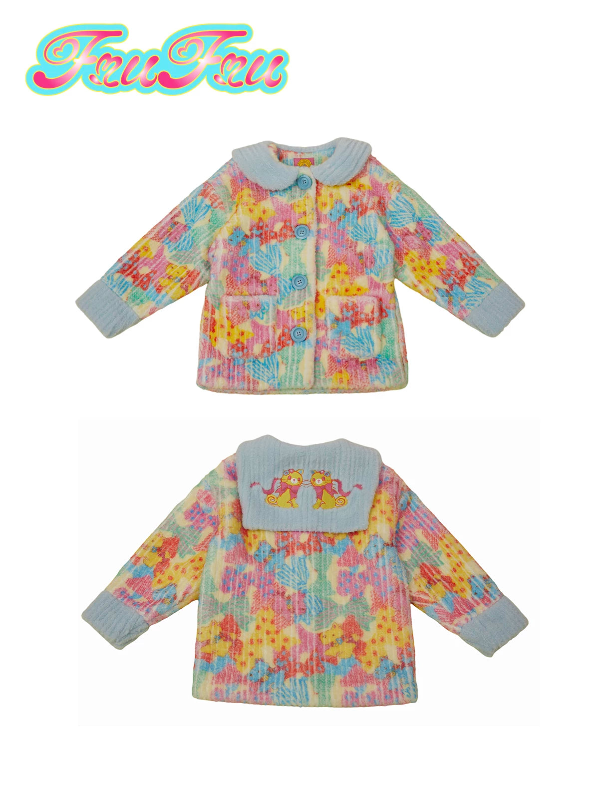Gollum Store Girls' Room Original Design Printed Cute Autumn/Winter Warm Plush Jacket for Women