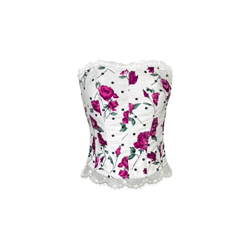 Gonna patchwork del reggiseno rosa