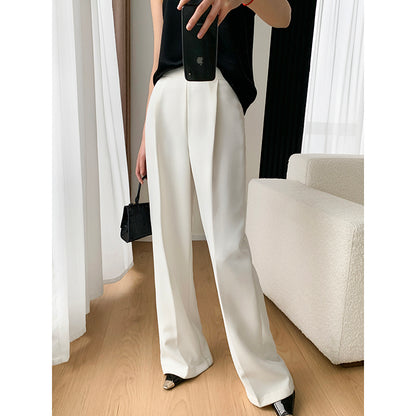 2023 Fall White Wide Pants