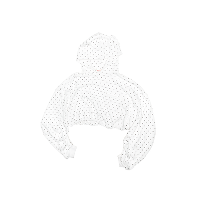 Cat Paw & Polka Dot Hoodie Set – Long and Short Layered Sweatshirt + Pants Suit