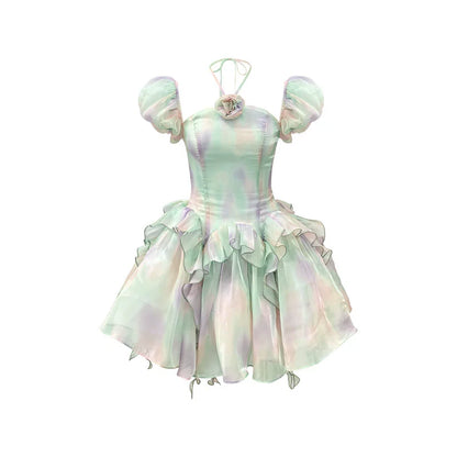 فستان الأميرة الأخضر