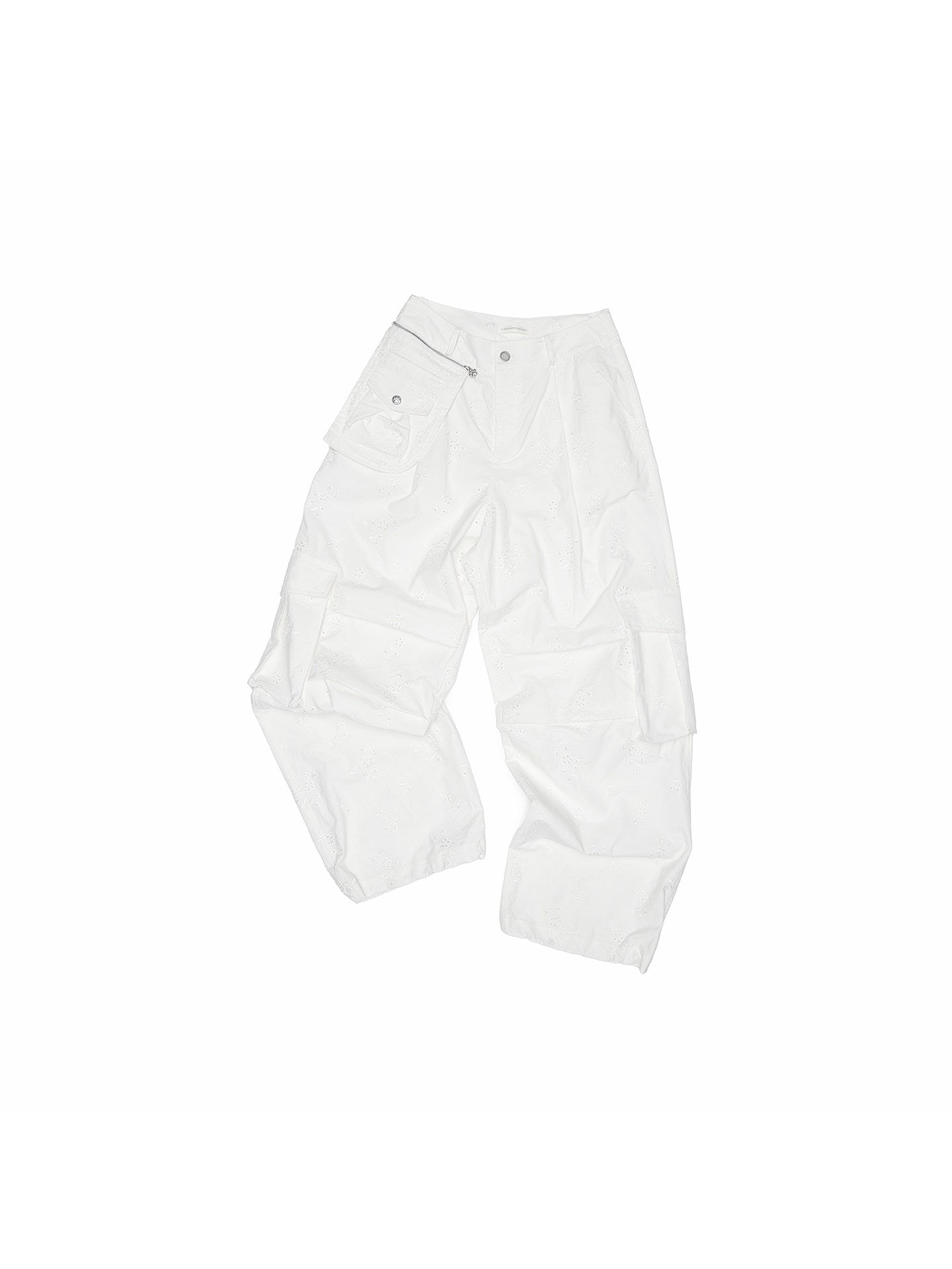 Embroidered Cargo Balloon Pants