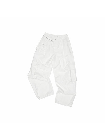 Embroidered Cargo Balloon Pants