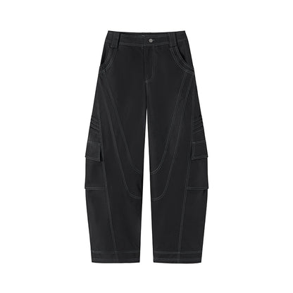 Pantalon décontracté d'automne à taille haute