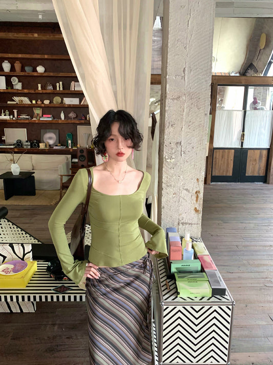 Sunny Day Appointment Lyocell Cotton Slim Tee