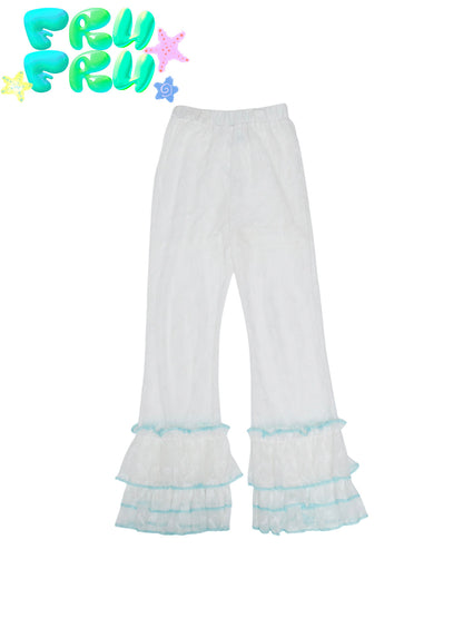 Dolphin Lace Flared Pants | Cute Casual Summer Trousers