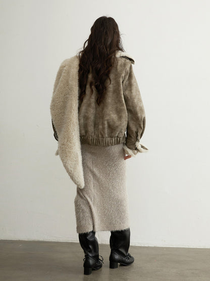 Convertible PU Leather Jacket | Urban Nomad Fur Collar Coat