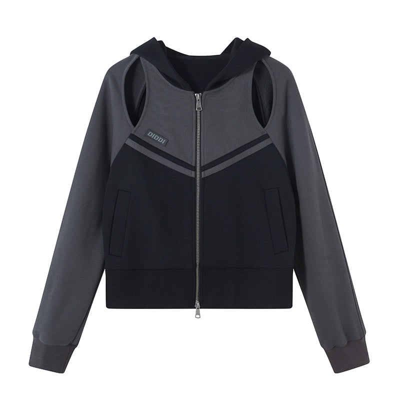 Hollow Zipper - Slim Fit Sweater