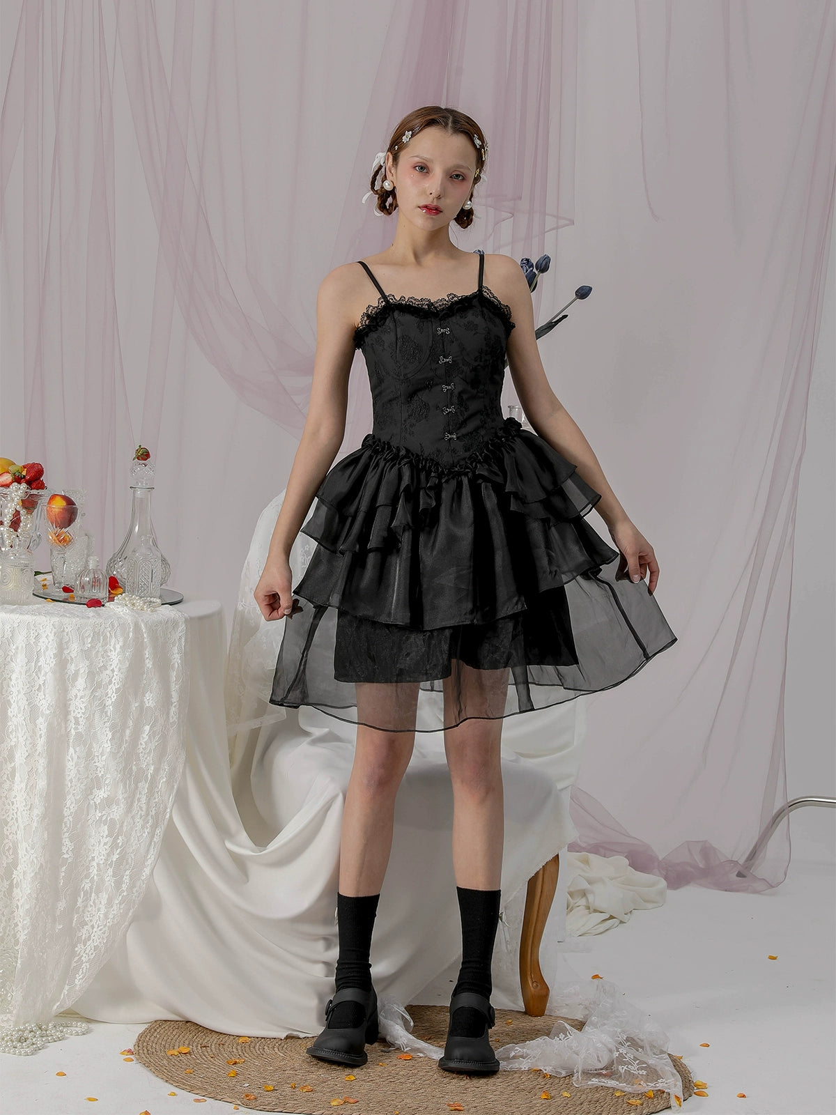 Juniper Fluffy Ribbon Dress