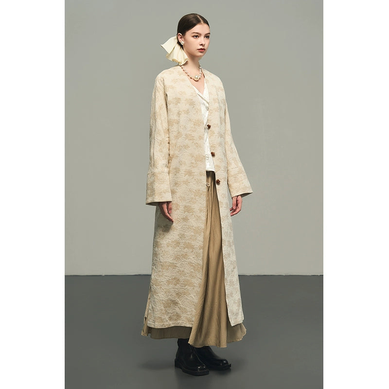 Zen Jacquard Coat Cardigan