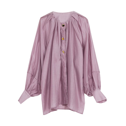 Tencel Purple French Shirt