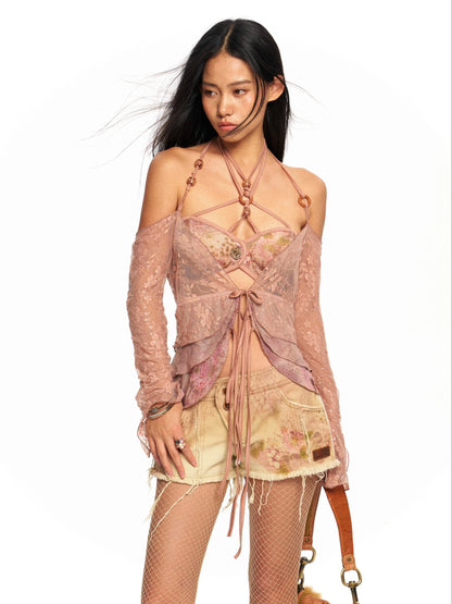 Psychedelic Print Corset Tunic Set – Bold Statement Look