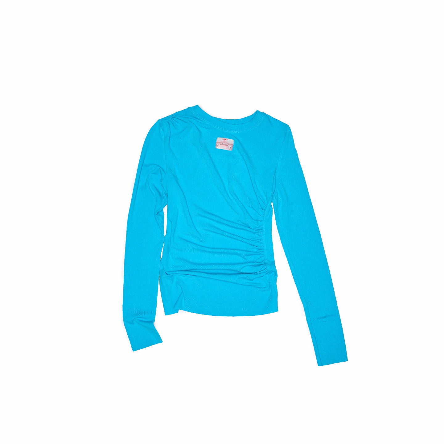 Asymmetric Pleated Long Sleeve Top