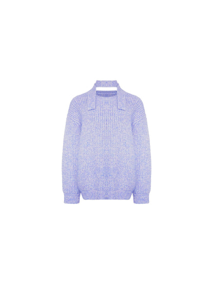 Pear Blossom Dream Soft Knit Sweater with Scarf