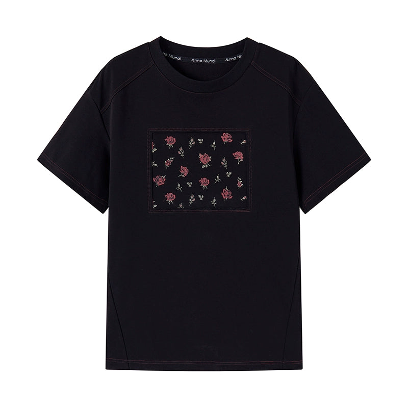 T-shirt imprimé Vintage Rose