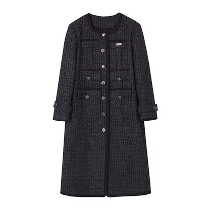 Square Neck Fleece Mid-length Coat