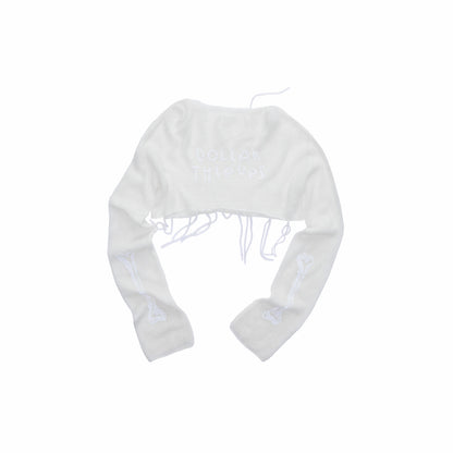 Beaded Sheer Mohair Blouse