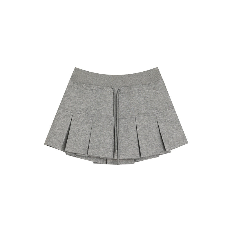 Early Autumn Diary: Gray Hoodie Sweatshirt & Skirt Set