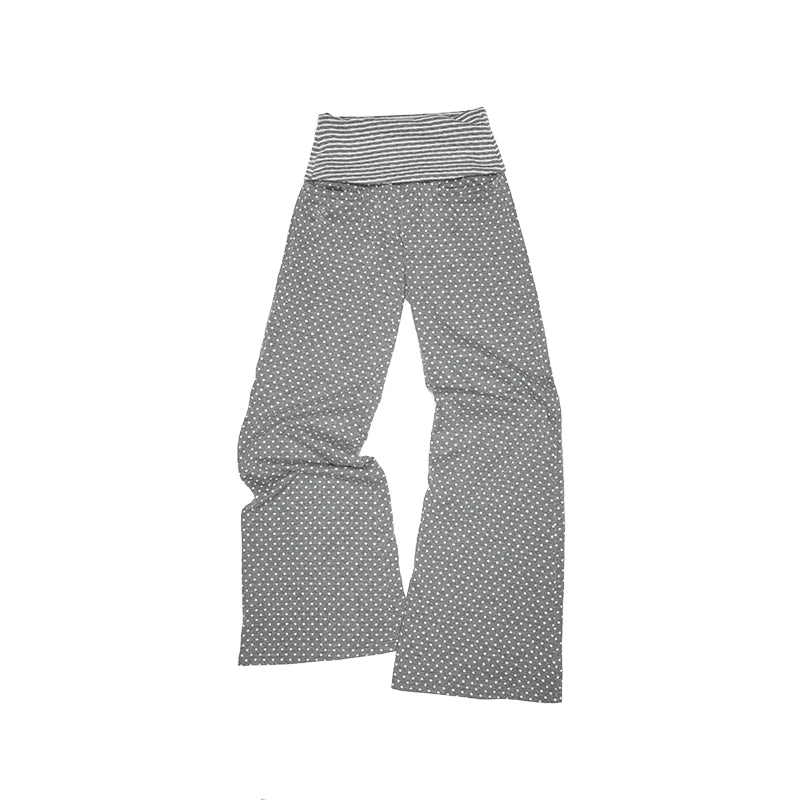 Polka Dot & Stripe Reversible Vest and High-Waist Cuffed Trouser Set