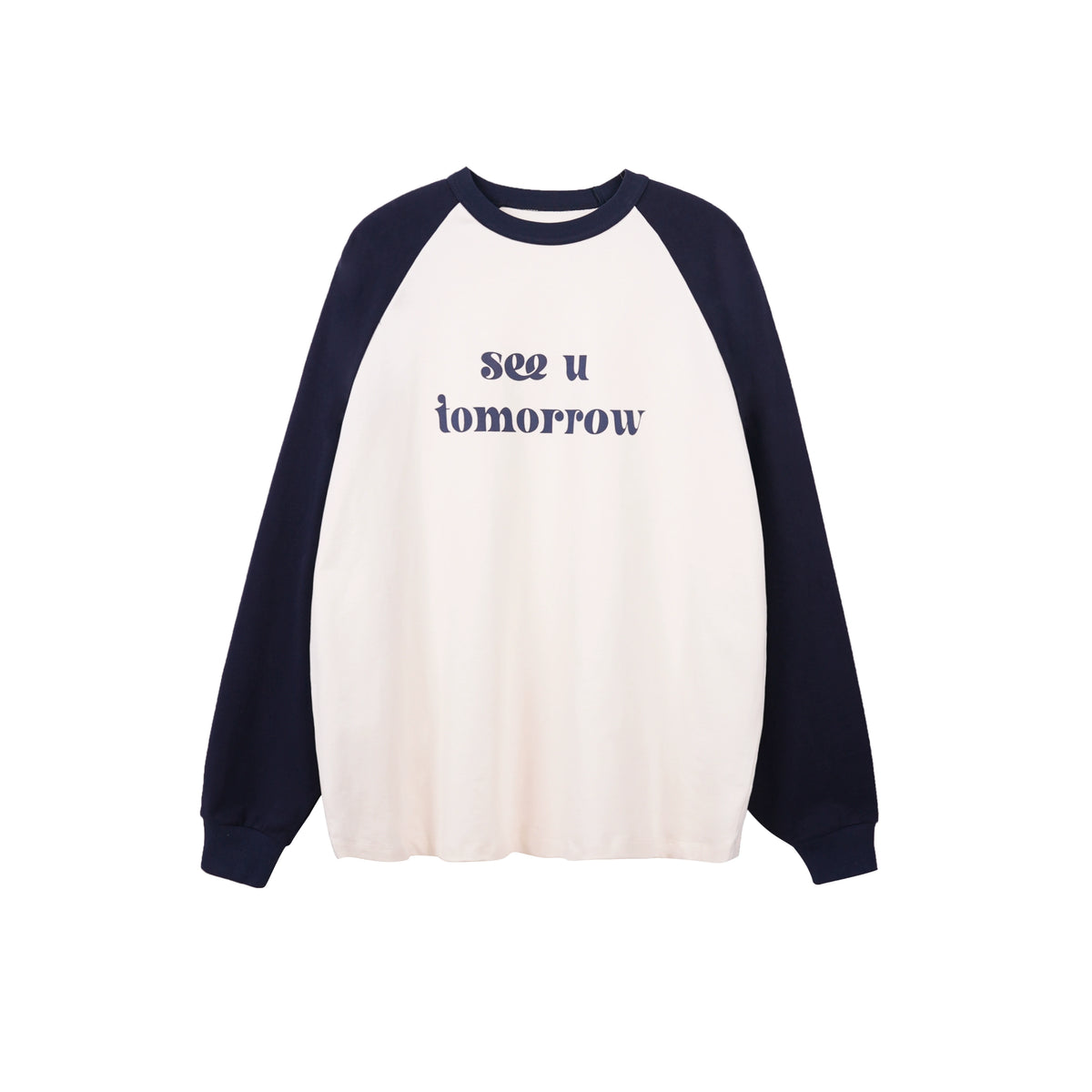 Raglan Sleeves Letter Print T-Shirt