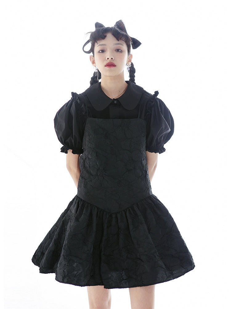 Original Pleated Skirt Hem Doll Suspender Skirt