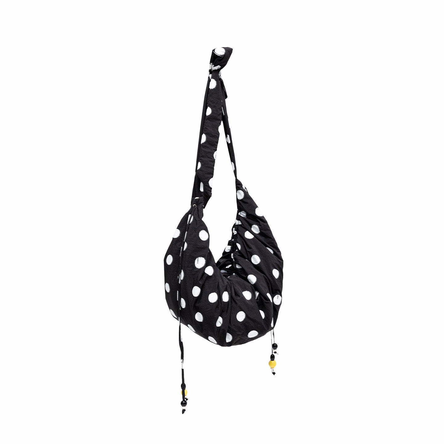 Polka Dot Beaded Dumpling Bag