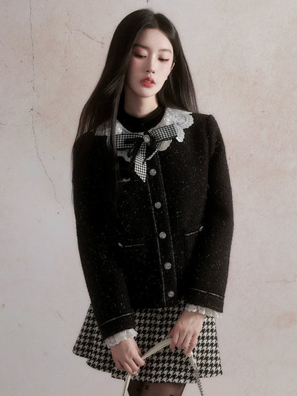 Miu Series Qianjin Xiaoxiangfeng Lace Jacket