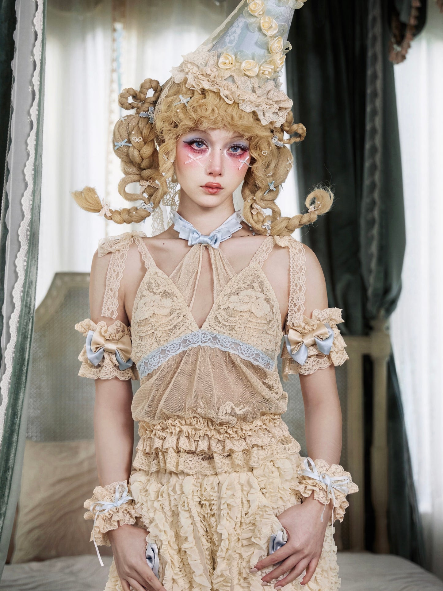 Rococo Halter Neck Strap | Vintage Doll Lace Accessory
