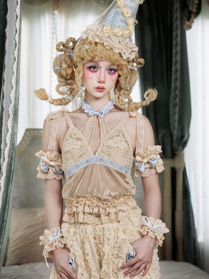 Rococo Halter Neck Strap | Vintage Doll Lace Accessory