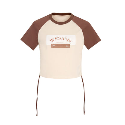 T-shirt d'impression simple de conception d'origine Raglan Raglan