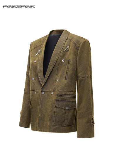 Electric Moon 3D Silhouette Off-Shoulder Unisex Y2K Suit