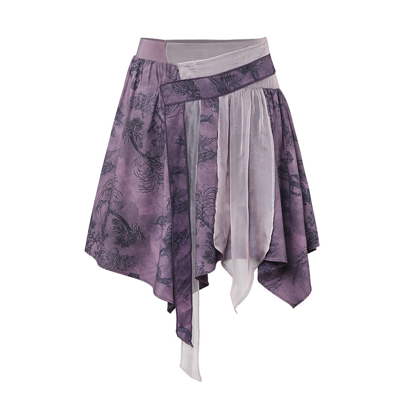 Mingxia Top+Skirt Set