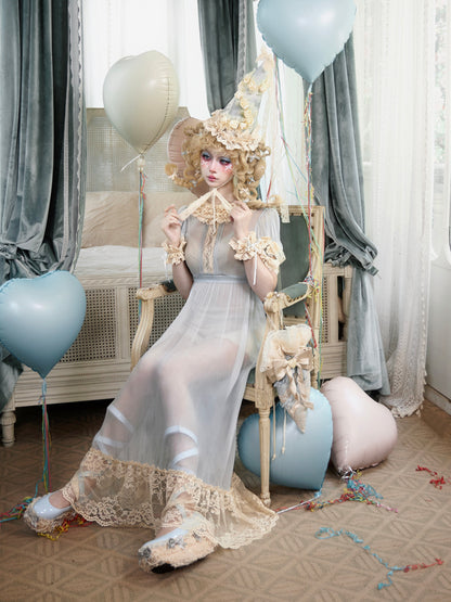 Baby Blue Rococo Lace Dress | French Doll Princess Dress