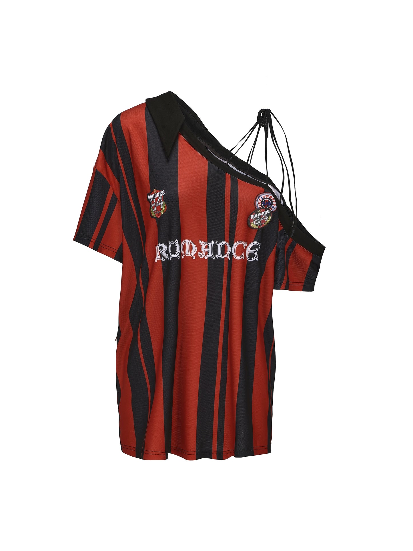 Off-Shoulder Milan Jersey | Blokecore Style from HyunA & Yoo Ji-min