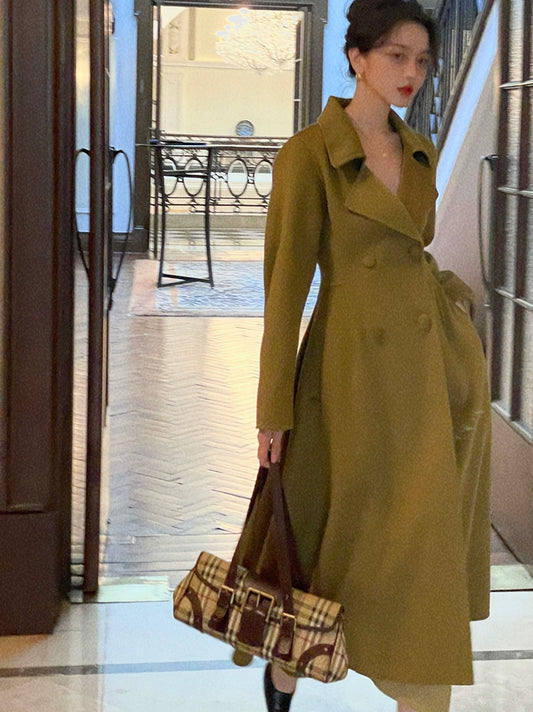 Reversible Tweed Jacket with Wool Skirt – Retro Hepburn Winter Set