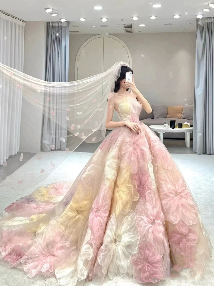 Celebrity Pink Bandeau Dress – Princess Tutu Glam for Coming-of-Age & Birthdays