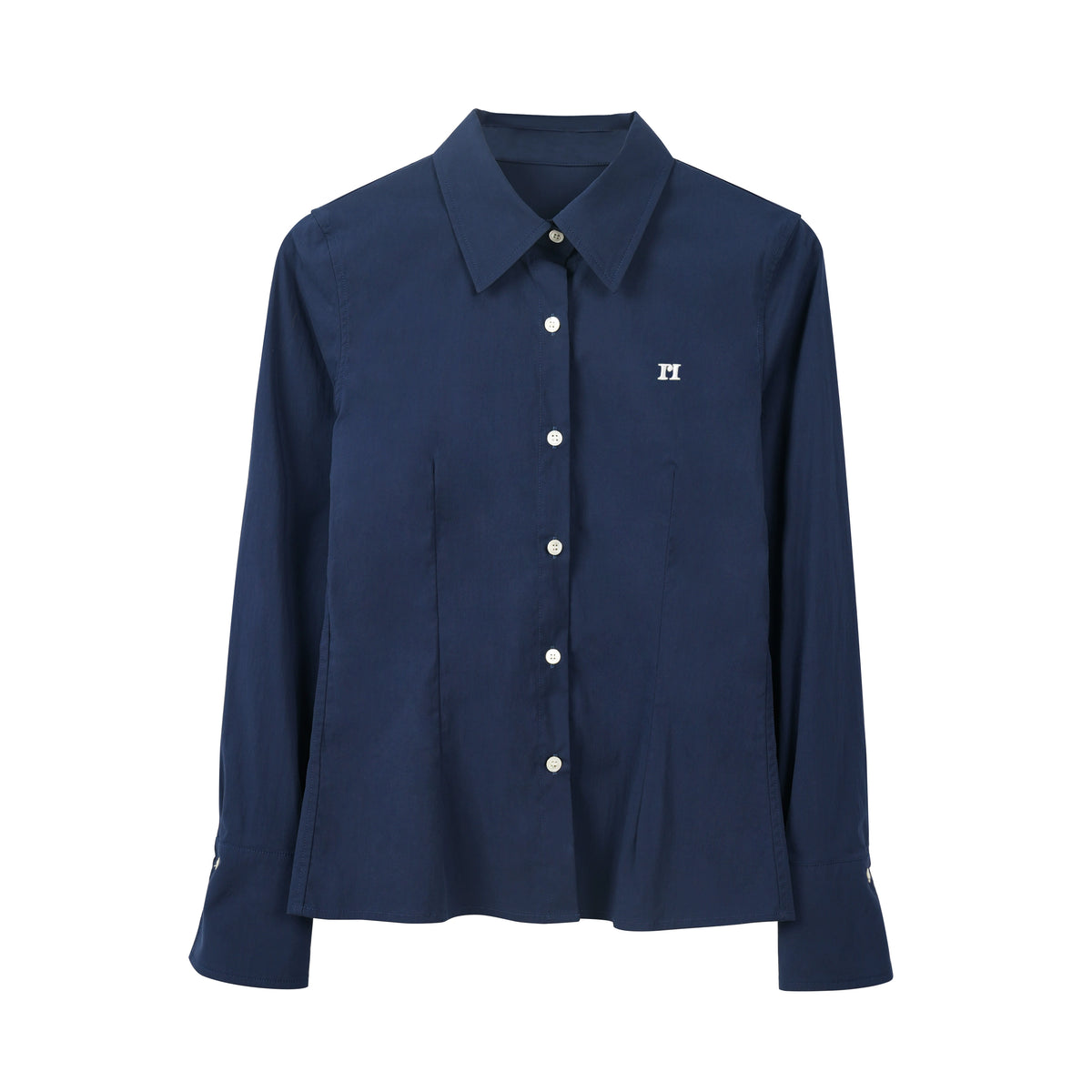 Polo Collar Solid Color Shirt